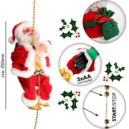 Santa Claus šplhanie po lane 1+1 GRATIS