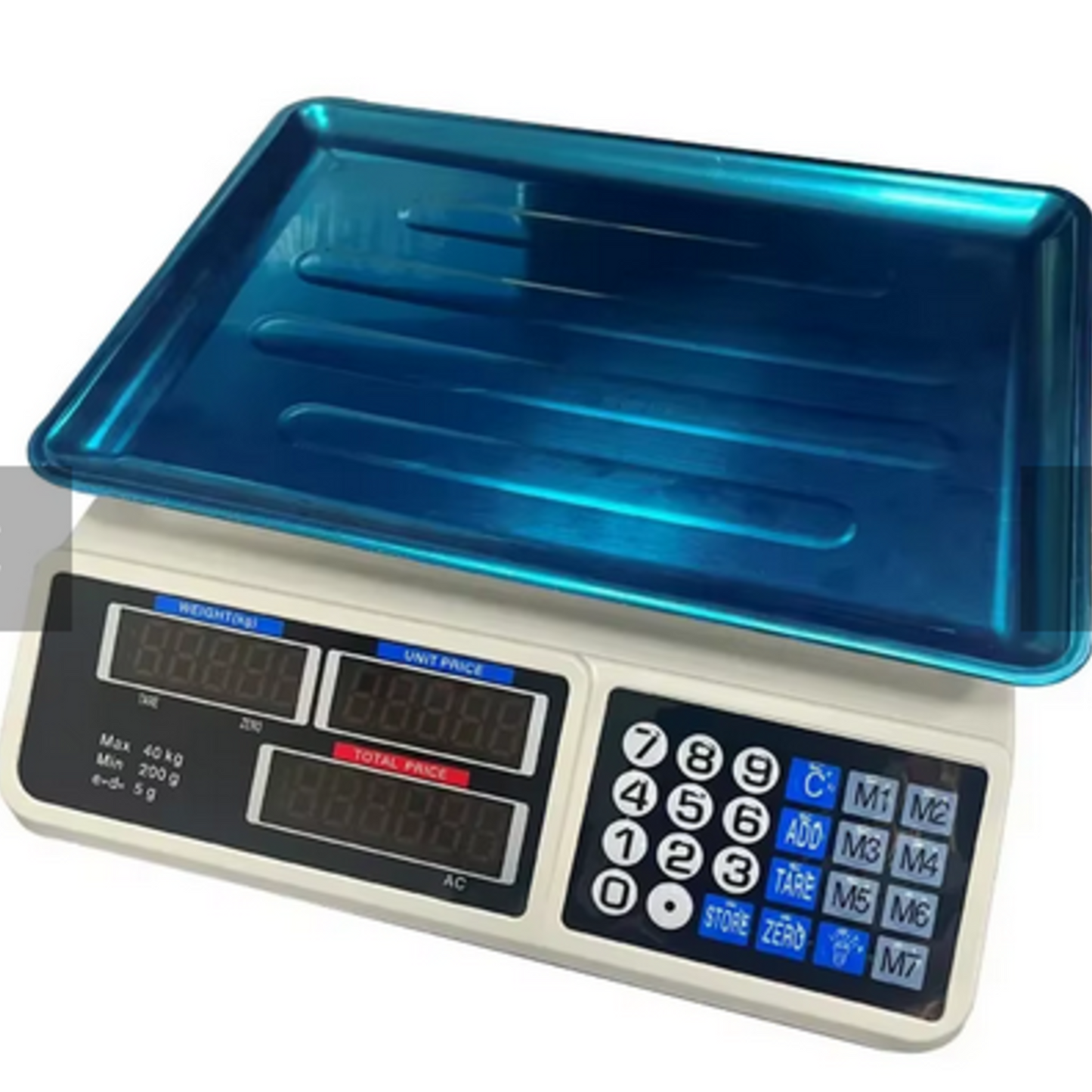 Digitálna obchodná váha - 40 kg