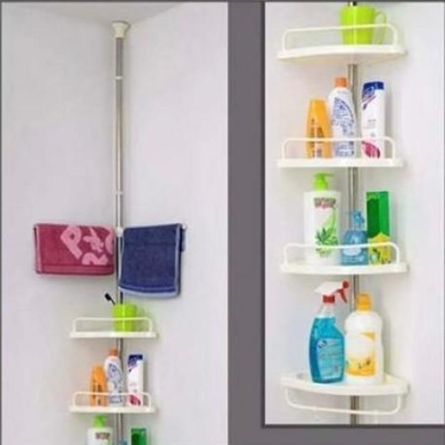 Rohová polica teleskopická