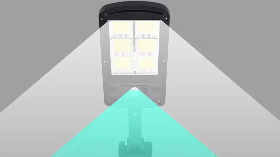 SENZOR SOLÁRNY REFLEKTOR SO 120 LED S DRŽIAKOM A DIAĽKOVÝM OVLÁDANÍM