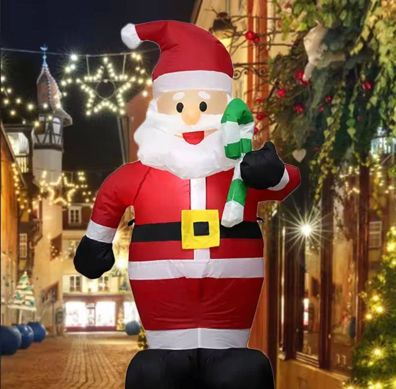 NAFUKOVACÍ SANTA CLAUS 1,2M, KTORÝ SVIETI