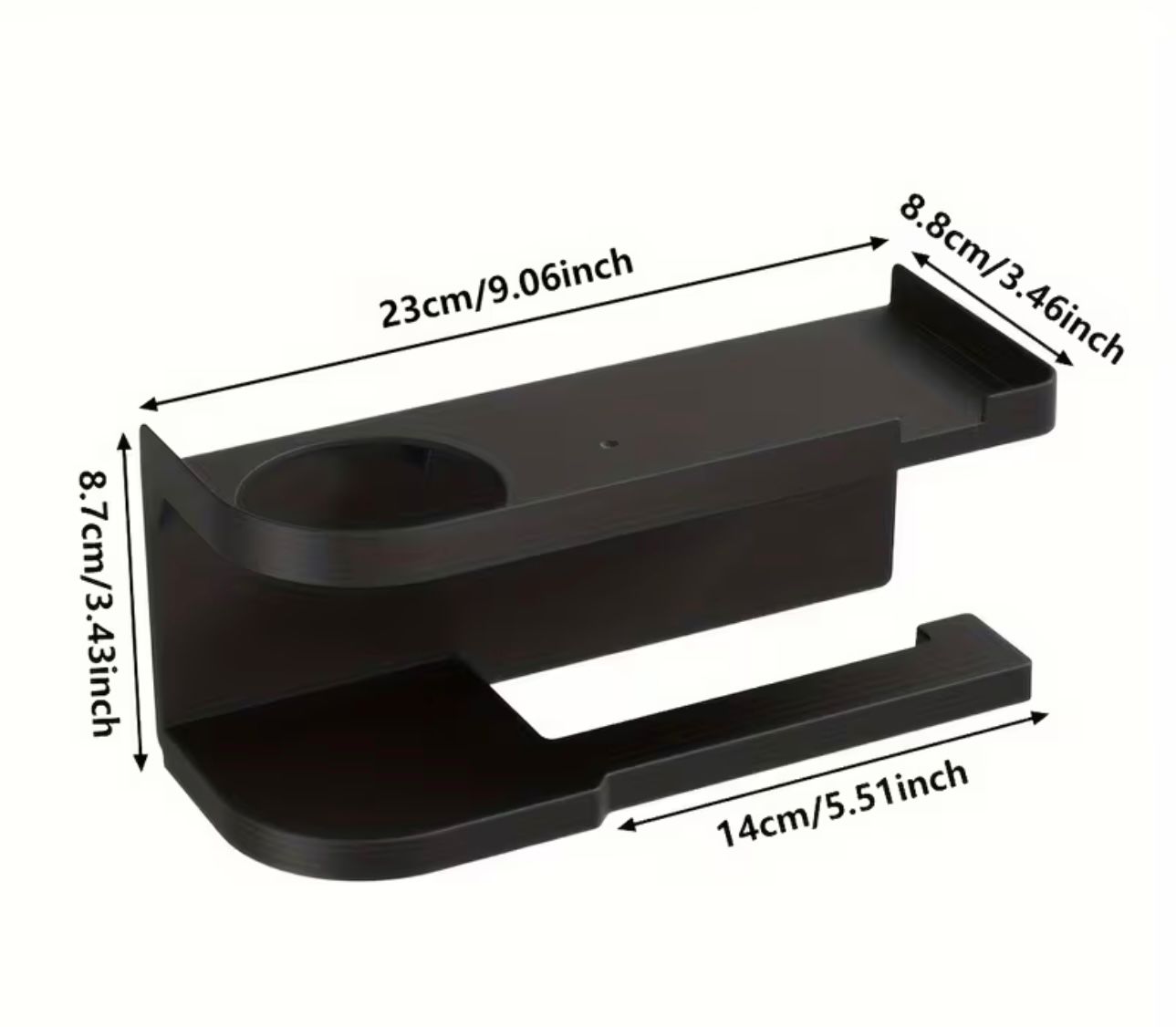 Elegantna zidna polica s držačem papira