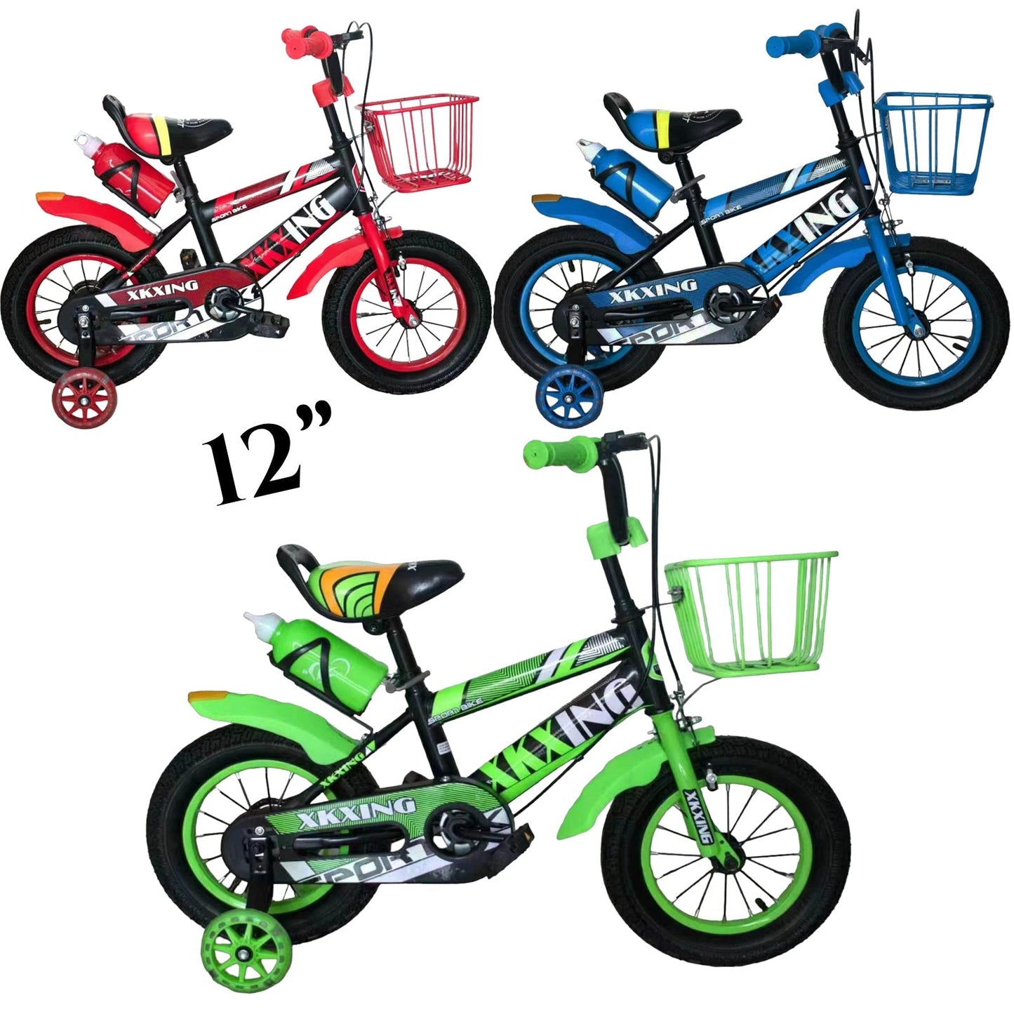 Detské bicykle 12 palcov/16 palcov s pomocnými kolieskami
