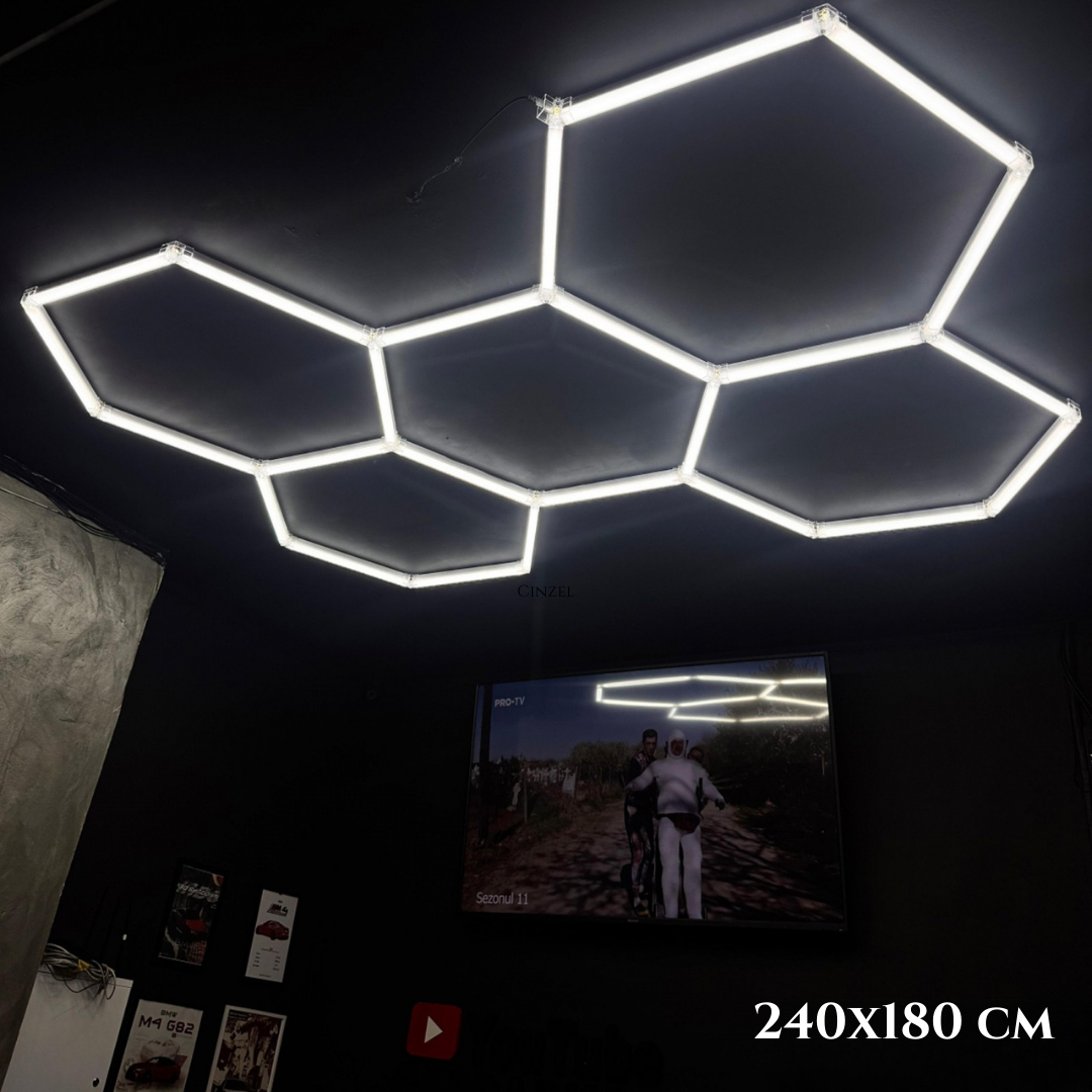 Hexagon LED mreža 484x243 cm