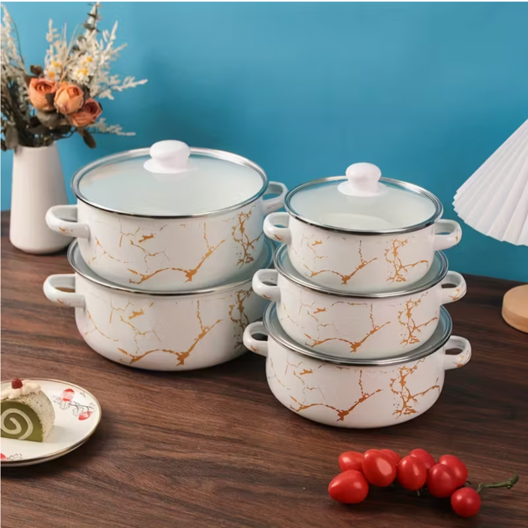 MODERNÁ 5 KUSOVÁ SÚPRAVA hrncov