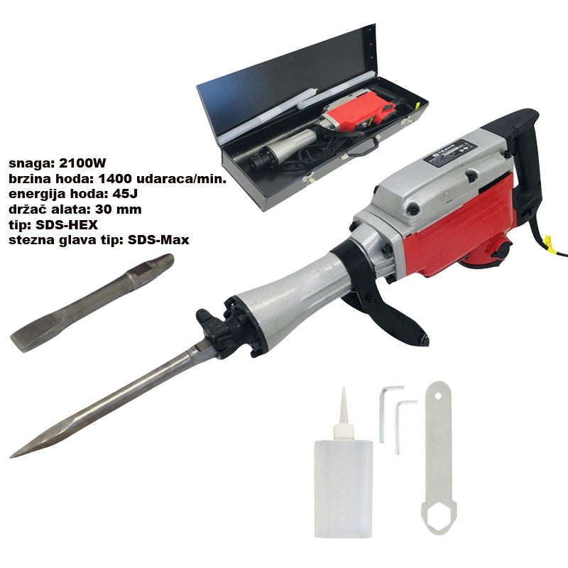 NÁRAZOVÉ KLADIVO 2100W 45J