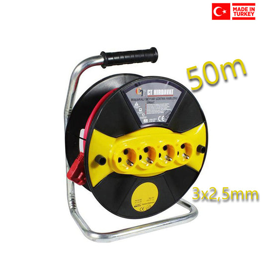 PREDLŽOVACÍ KÁBEL NA VALCI 50M 3X2,5mm TURECKÁ VÝROBA