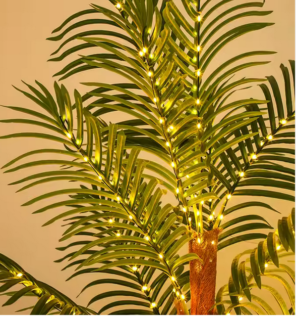 LED OSVETLENIE DEKORAČNÁ PALMA SO STOJANOM 120CM/150CM/180CM