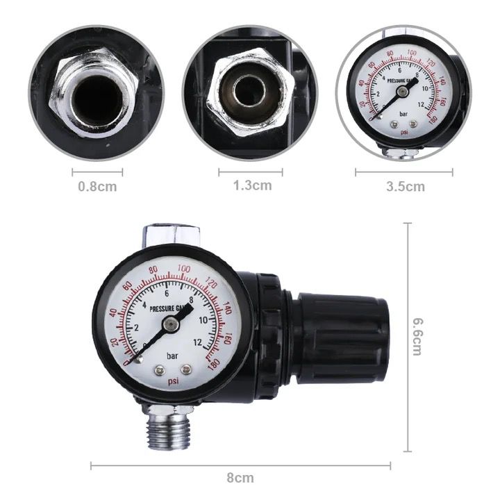 MULTI SET TERAZ NA FARBU A LAK 3 TRYSKY-MANOMETER-FILTER