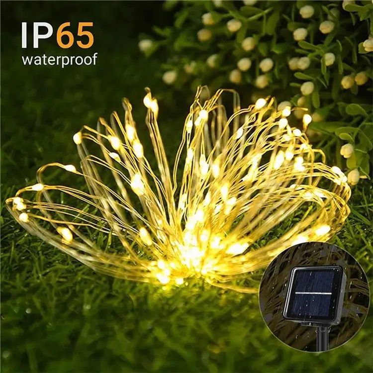 SOLÁRNE FLEXIBILNÉ VIANOČNÉ LAMPY 10M/20M/30M