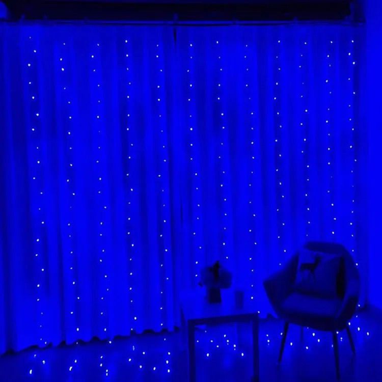 LED záves na okná s vešiakom a diaľkovým ovládaním 3X3M