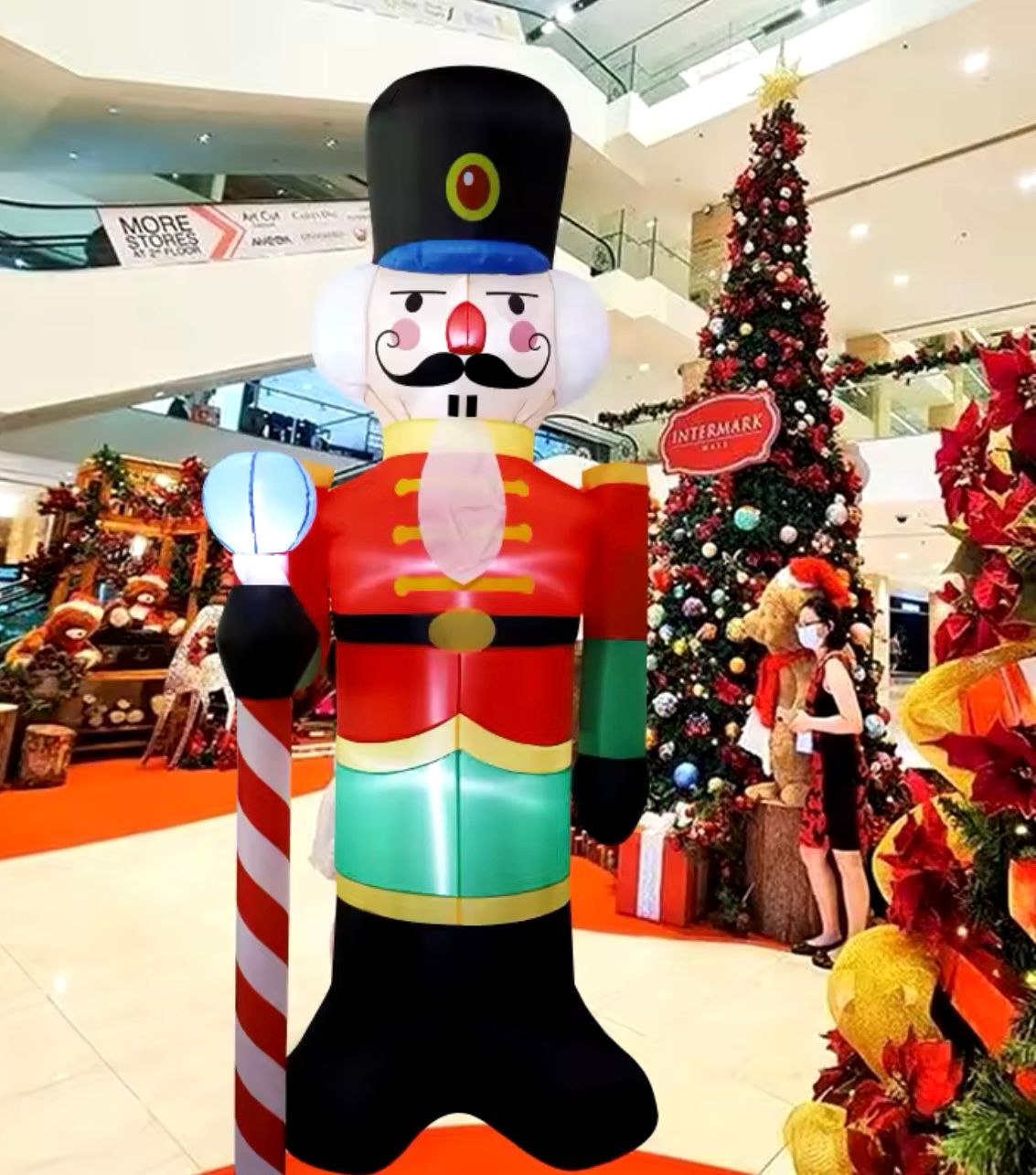 NAFUKOVACÍ LUSKÁČEK 1,8M S LED SVETLOM