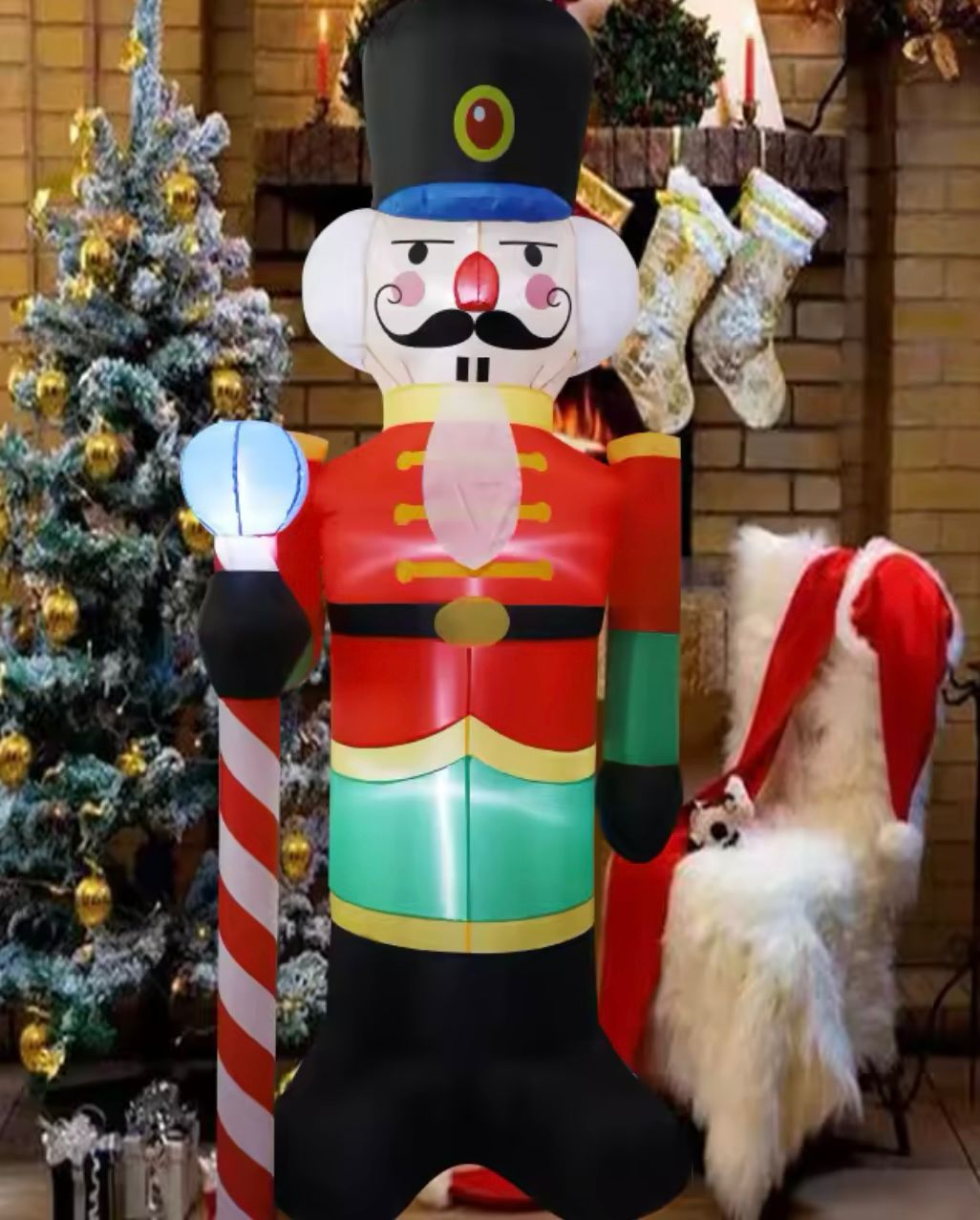 NAFUKOVACÍ LUSKÁČEK 1,8M S LED SVETLOM