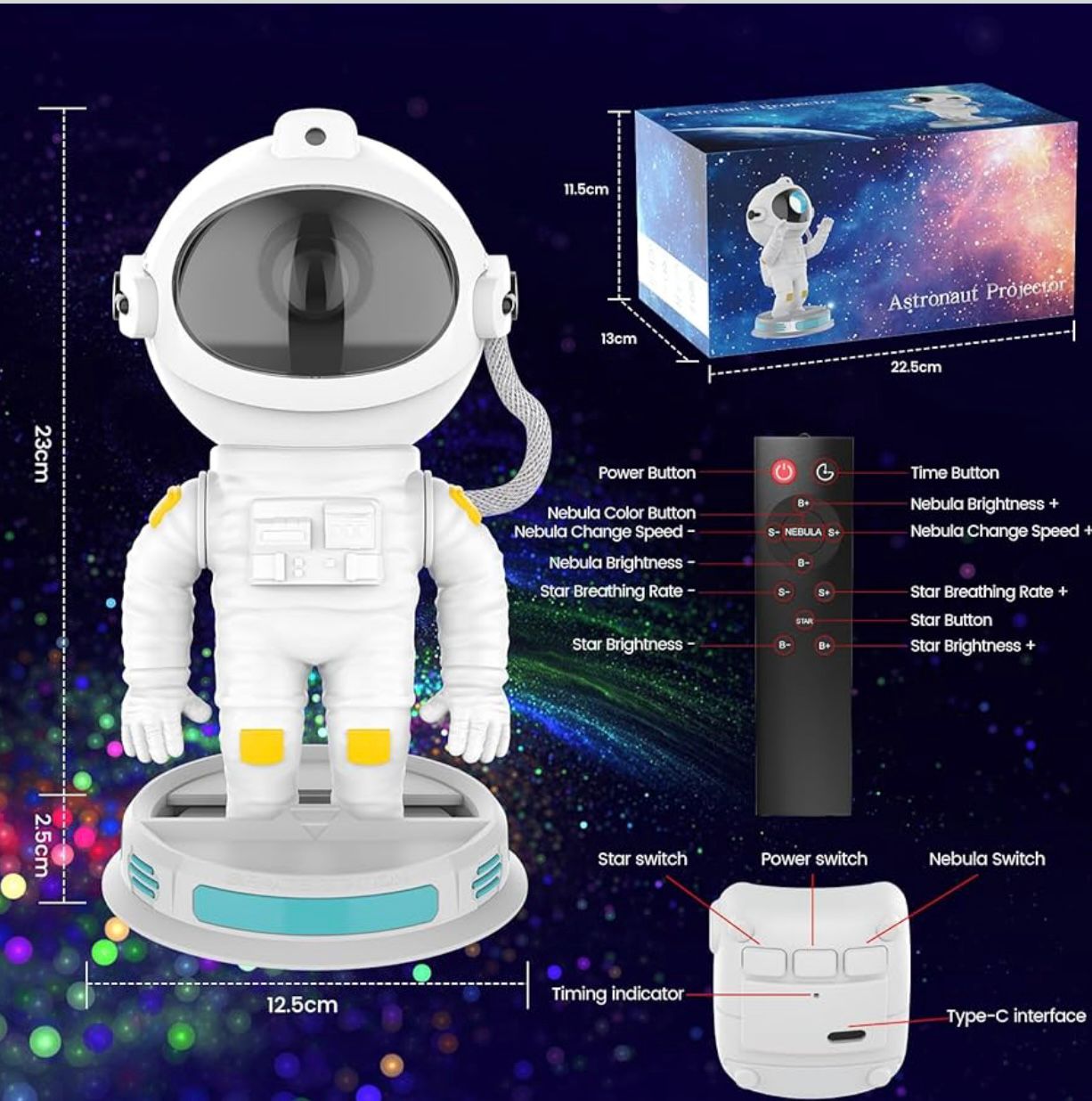 ASTRONAUT GALAXY PROJEKTOR