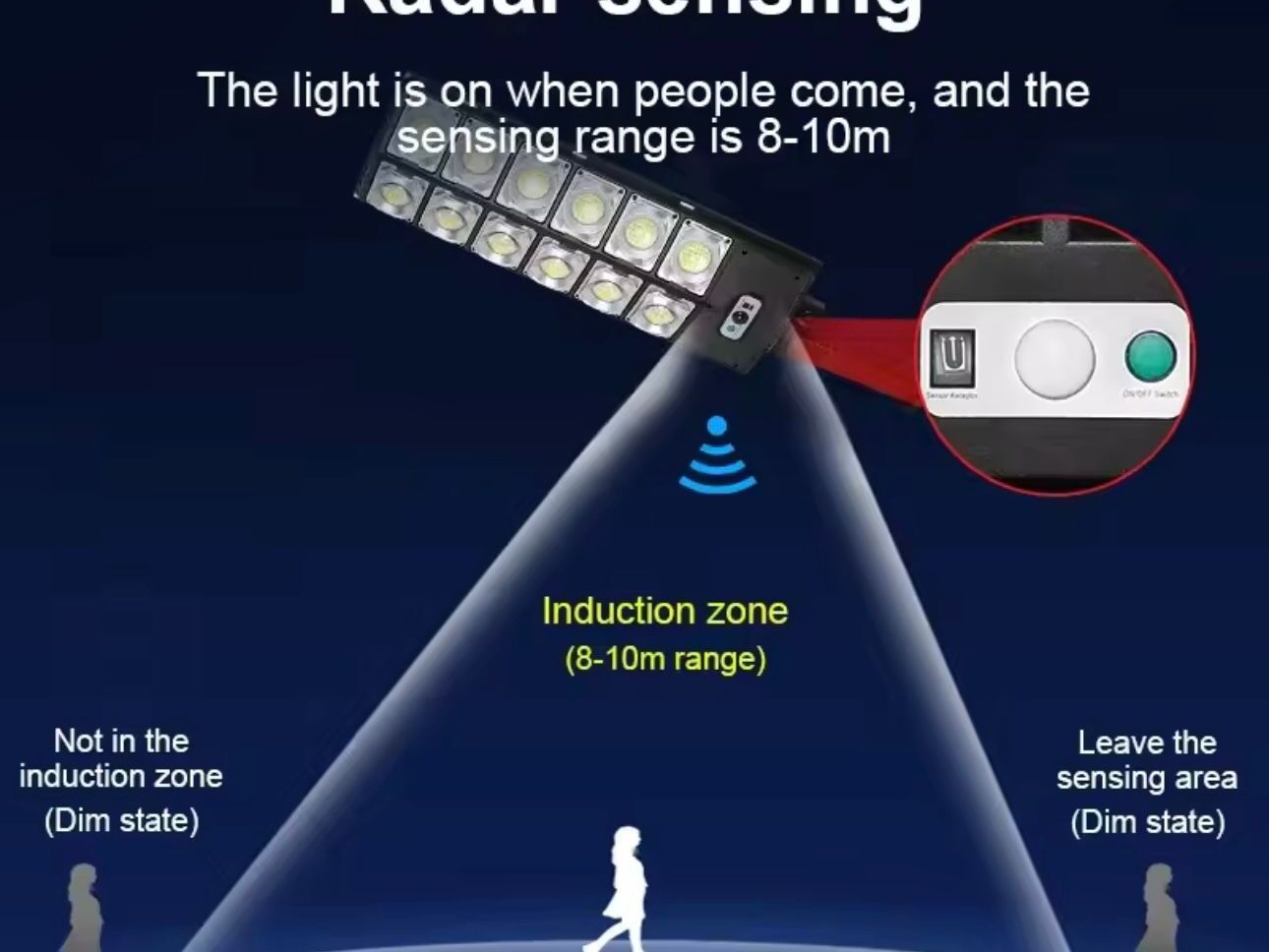 Solarna LED lampa s daljinskim upravljanjem