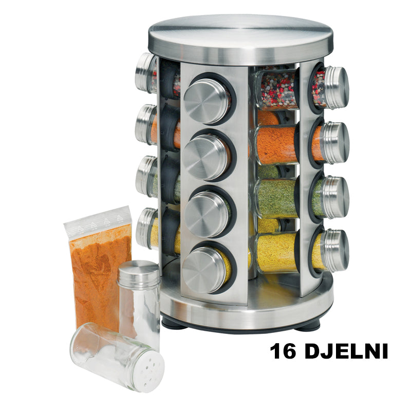 Stojan na korenie so 16 nádobami