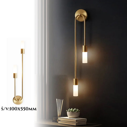 Zidna lampa Modern Duo - zlatna