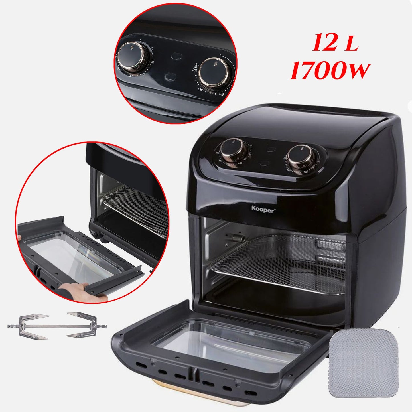 TEPLOVZDUŠNÁ FRITÉZA MIAMI 4U1 12L 1700W