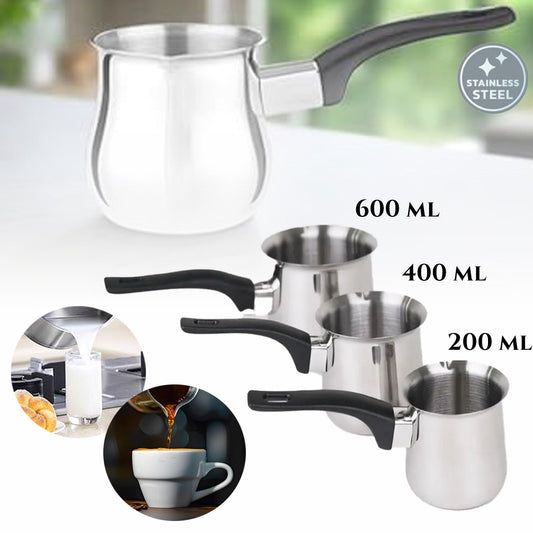 Sada nerezových kanvičiek na kávu (200 ml, 400 ml, 600 ml)