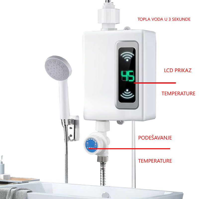 ELEKTRICKÝ OHRIEVAČ VODY SO SPRCHOU 3500W