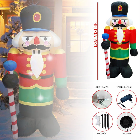 NAFUKOVACÍ LUSKÁČEK 1,8M S LED SVETLOM