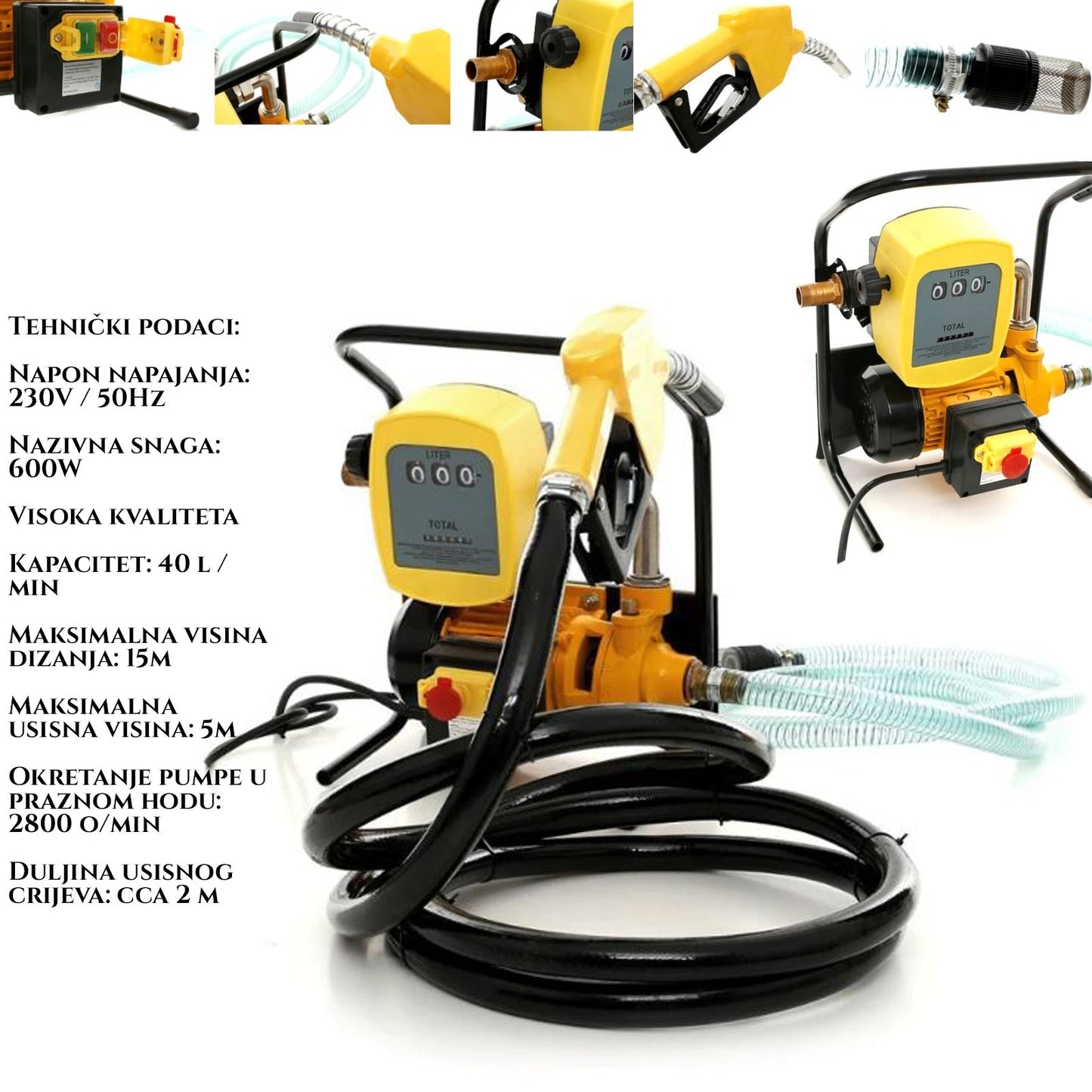 CHERPADLO PREPUSTOVACIEHO PALIVO PALIVO 220V
